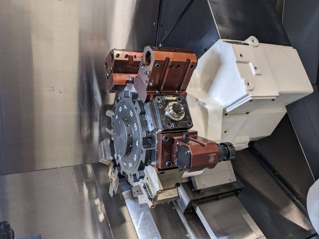 Velocity Products lathe tooling installed on Okuma multitasking lathe